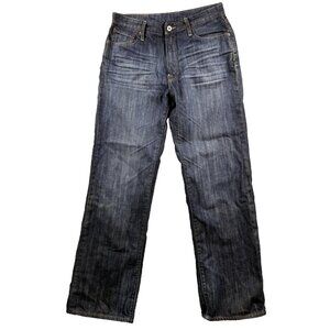 Lucky Brand Jeans Mens 32x32 181 Bootcut Bootleg Relaxed Dark Wash Flap Pockets
